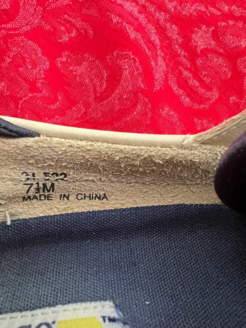 Sebago Docksides Boat Shoes Men's 7.5 Cream Leather Lace Up Moc Toe